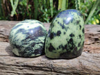 Polished Leopard Standing Free Forms x 6 From Zimbabwe