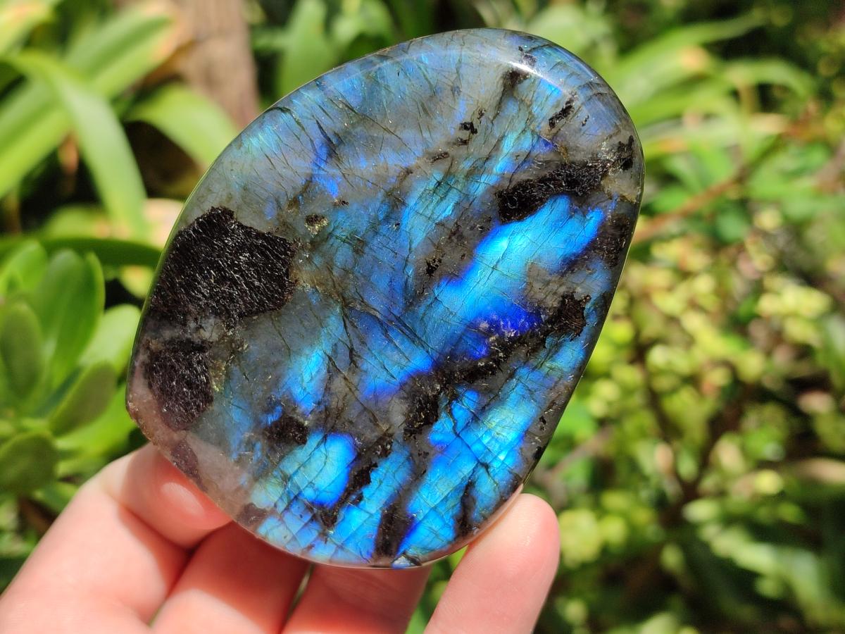 Polished Labradorite Standing Free Forms x 6 From Madagascar