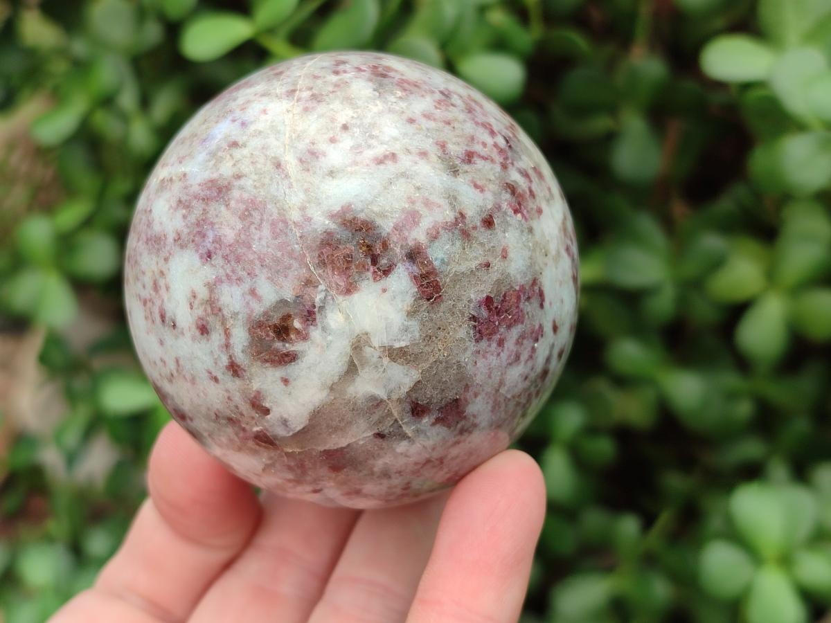 Polished Rubellite Pink Tourmaline Spheres x 3 From Ambatondrazaka, Madagascar