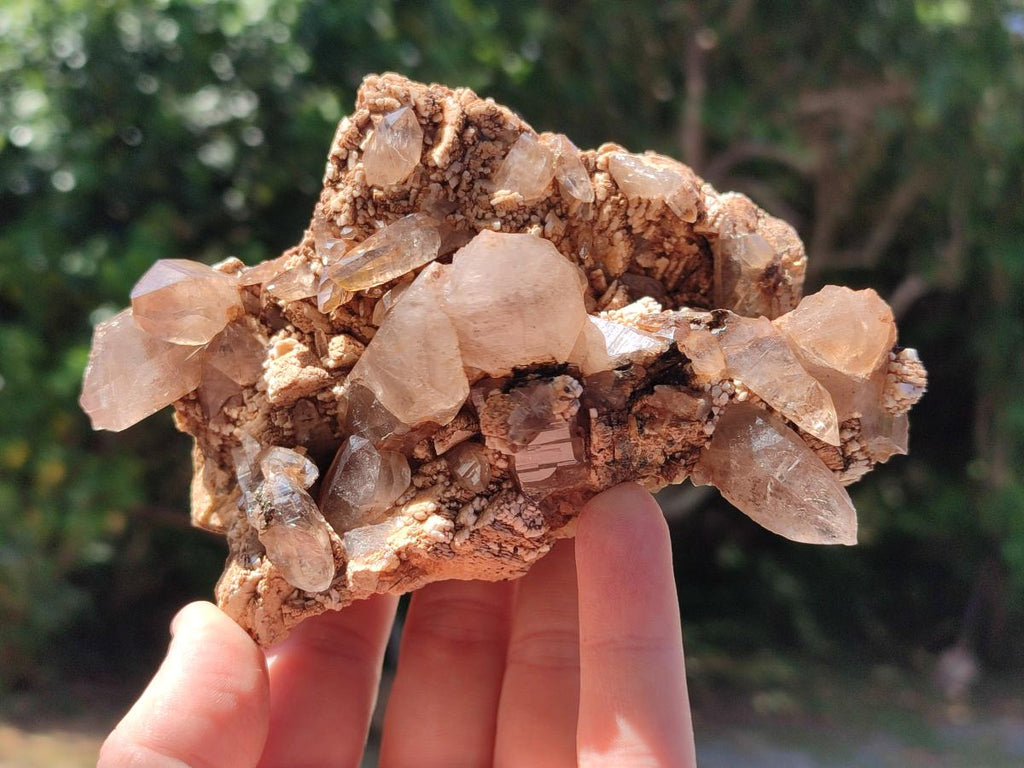 Natural Smokey Quartz Clusters with Associated Minerals x 4 From Zomba Plateau, Malawi