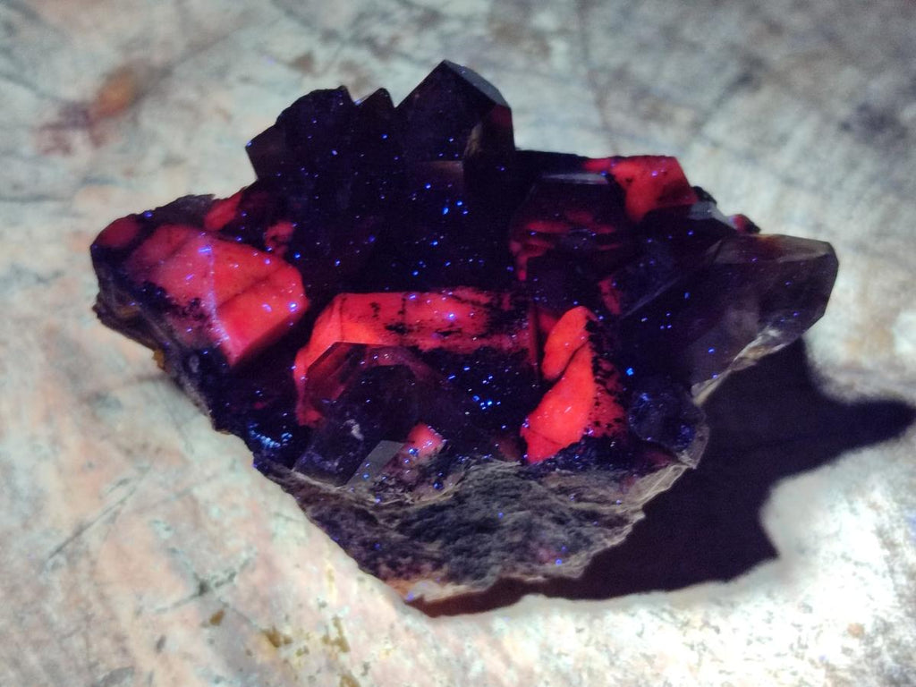 Natural Smokey Quartz Clusters with Associated Minerals x 4 From Zomba Plateau, Malawi