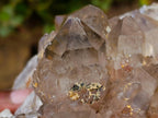 Natural XL White Phantom Cascading Smokey Luena Quartz Cluster x 1 From Luena, Congo