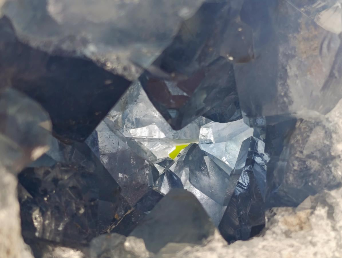 Natural Large Blue Celestite Geode Specimen x 1 From Sakoany, Madagascar