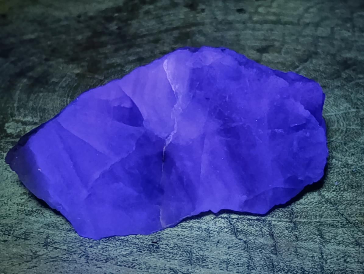 Polished On One Side Watermelon Fluorite Specimens x 6 From Uis, Namibia