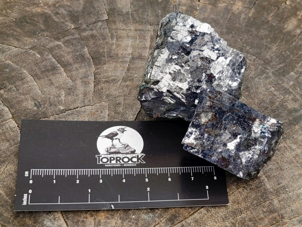 Natural Bright Silver Lead Galena Cobbed Specimens x 20 From Kaokoveld, Namibia