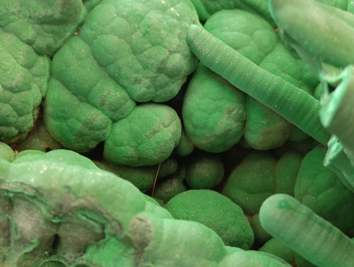 Natural Large Malachite Stalactite Cave Wall Specimen x 1 From Kolwezi, Congo