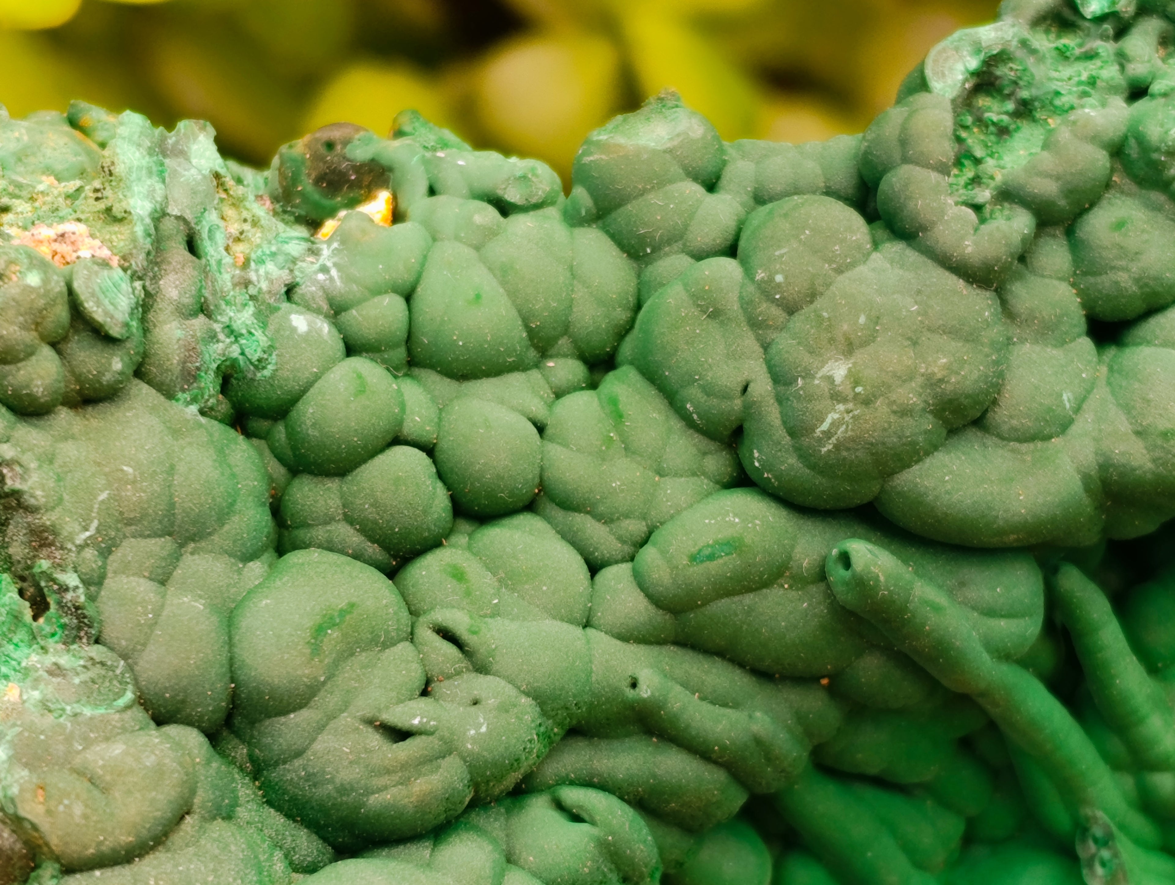 Natural Large Malachite Stalactite Cave Wall Specimen x 1 From Kolwezi, Congo