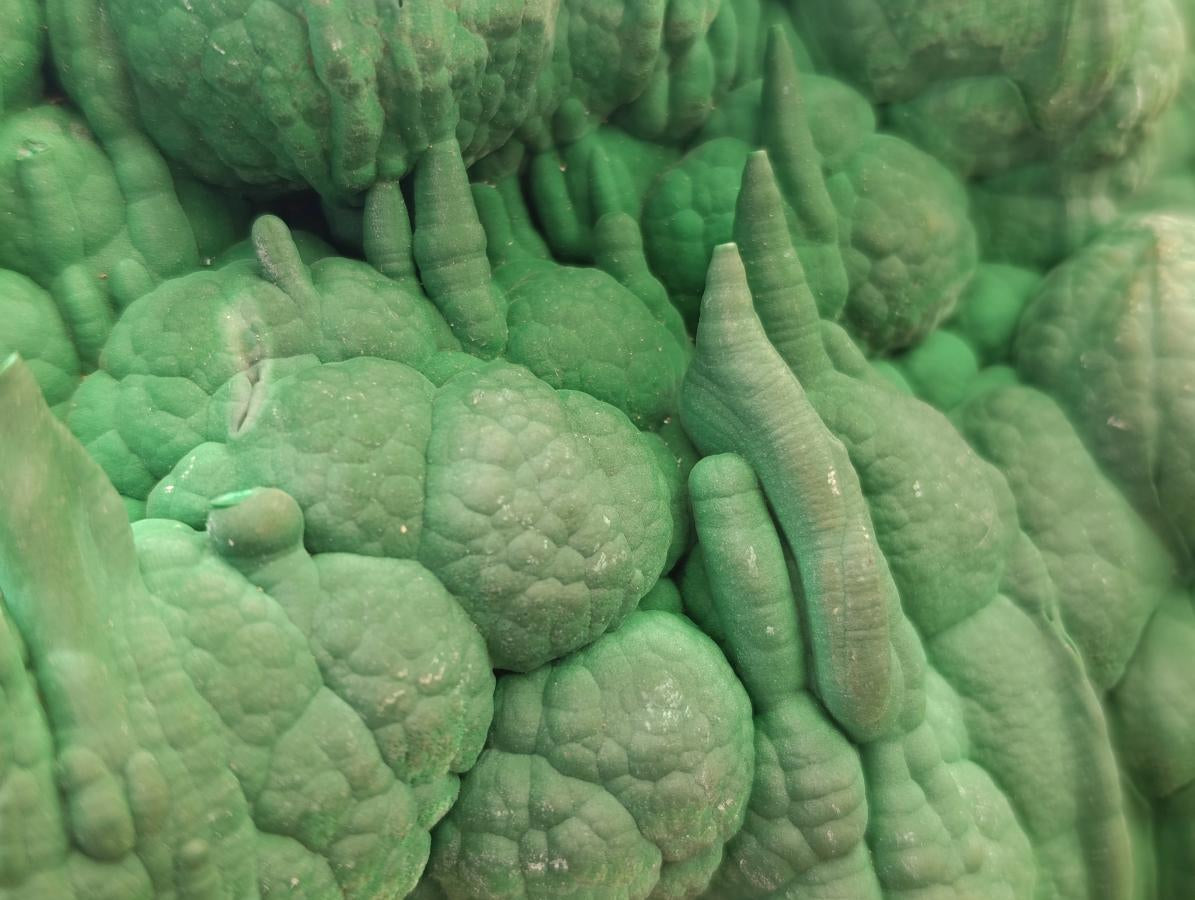 Natural Large Malachite Stalactite Cave Wall Specimen x 1 From Kolwezi, Congo