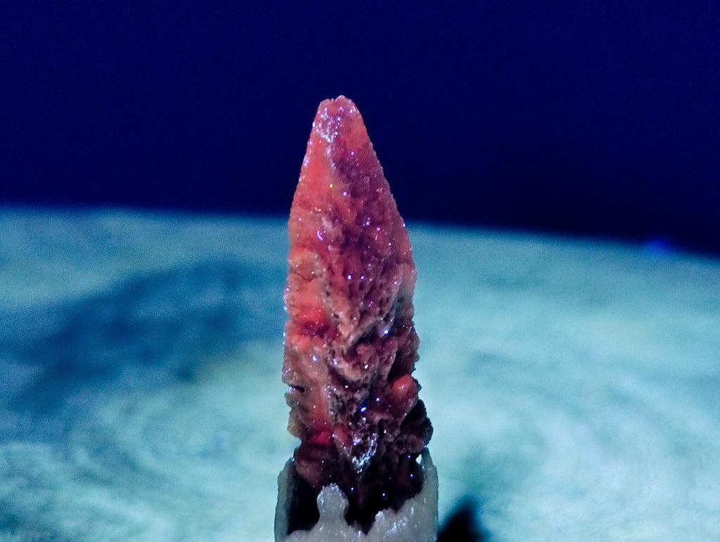 Natural Drusy Quartz Coated Spearhead Calcite Crystals x 35 From Albert's Mountain, Lesotho