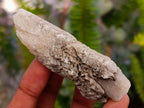 Natural Drusy Quartz Coated Spearhead Calcite Crystals x 35 From Albert's Mountain, Lesotho