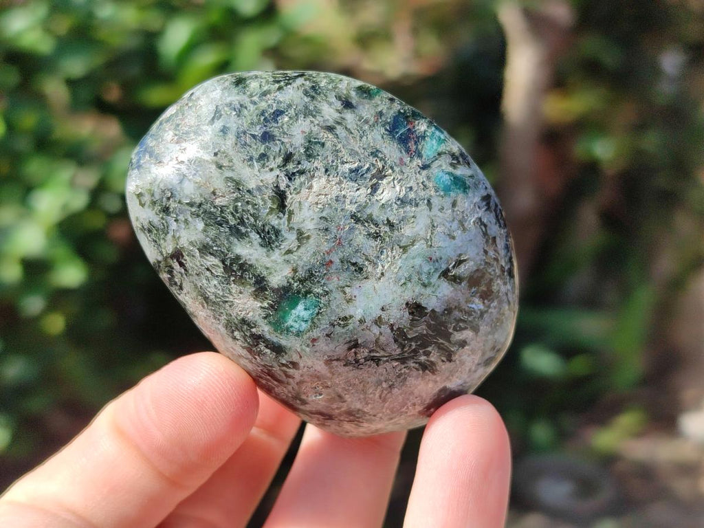 Polished Emerald Mica 'Mutokolite' Free Forms x 12 From Mutoko, Zimbabwe