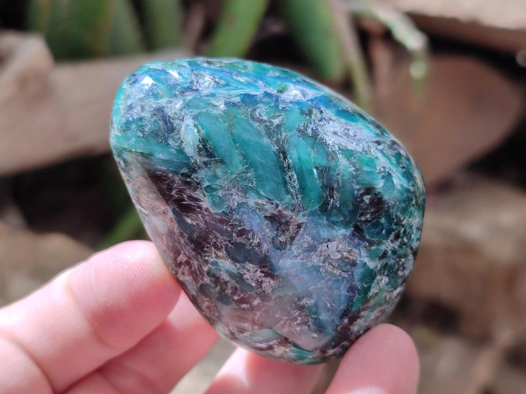 Polished Emerald Mica 'Mutokolite' Free Forms x 12 From Mutoko, Zimbabwe