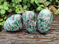 Polished Emerald Mica 'Mutokolite' Free Forms x 12 From Mutoko, Zimbabwe