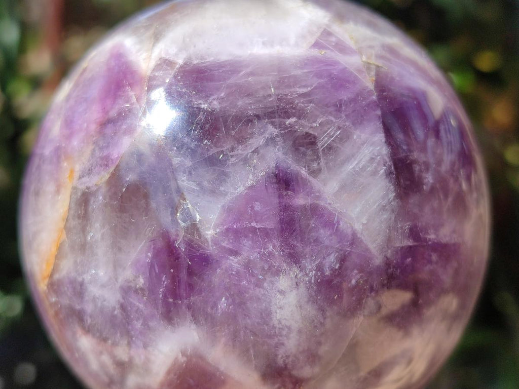 Polished Large Chevron Amethyst Sphere x 1 From Madagascar