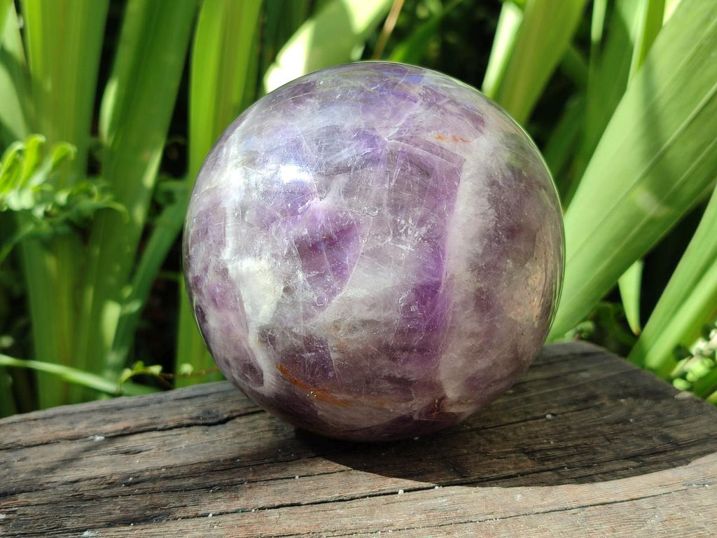 Polished Large Chevron Amethyst Sphere x 1 From Madagascar