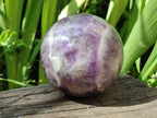 Polished Large Chevron Amethyst Sphere x 1 From Madagascar
