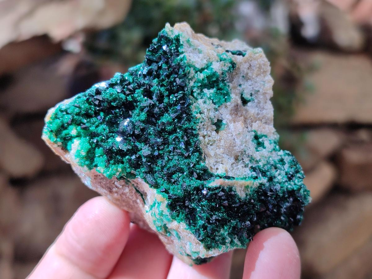 Natural Crystalline Malachite Specimens x 6 From Tenke Fungurume, Congo