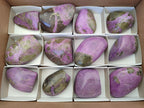Polished Stichtite Standing Free Forms x 12 From Barberton, South Africa