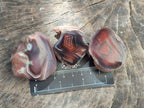 Polished One Side Red Shashe River Agate Nodules x 35 From Shashe River, Zimbabwe