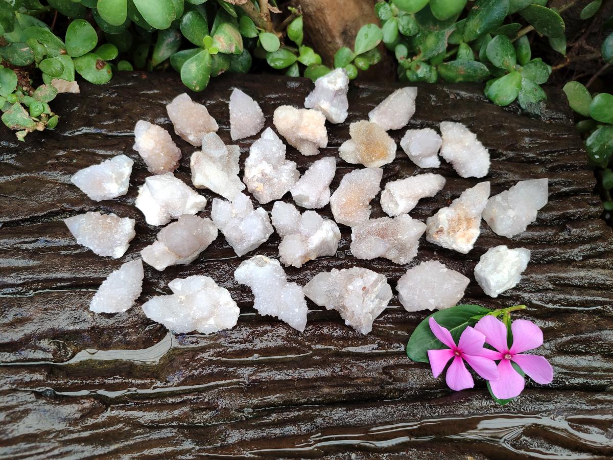 Natural Small White Spirit Quartz Crystals x 70 From Boekenhouthoek, South Africa