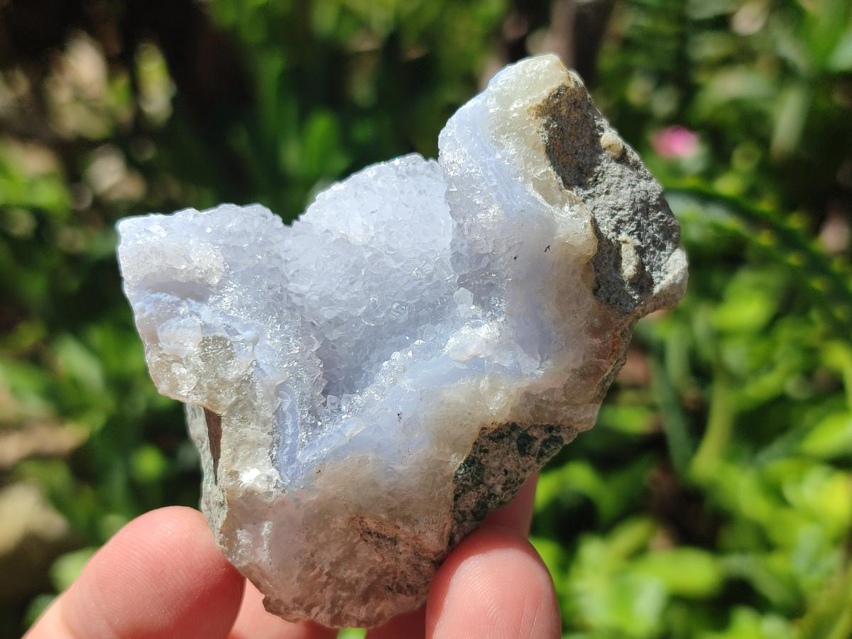 Natural Blue Lace Agate Geodes and Clusters Specimens x 24 From Nsanje, Malawi