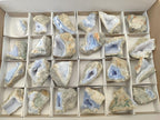 Natural Blue Lace Agate Geodes and Clusters Specimens x 24 From Nsanje, Malawi