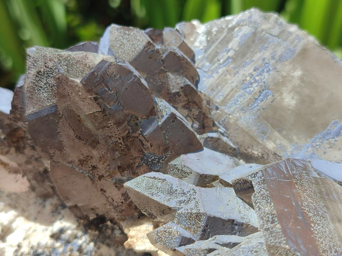 Natural Smokey Quartz Floater Crystals x 3 From Mulanje, Malawi