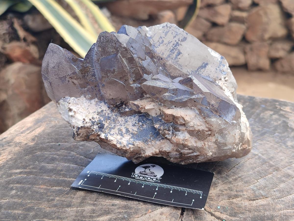 Natural Smokey Quartz Floater Crystals x 3 From Mulanje, Malawi
