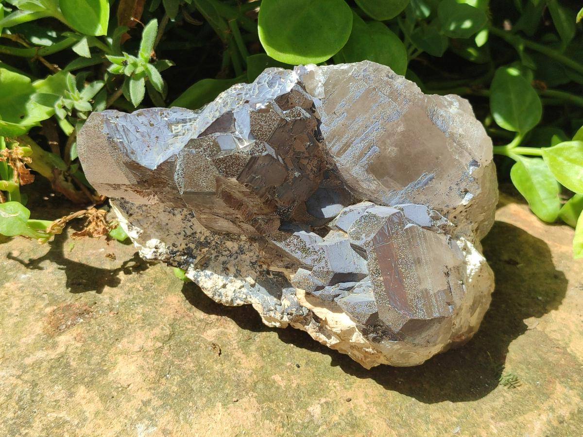 Natural Smokey Quartz Floater Crystals x 3 From Mulanje, Malawi