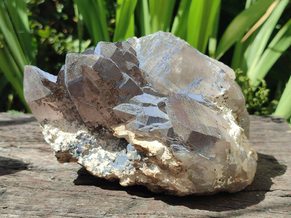 Natural Smokey Quartz Floater Crystals x 3 From Mulanje, Malawi