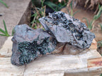 Natural Libethenite Crystals on Dolomite Matrix Specimens x 5 From Shituru, Congo