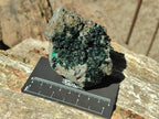 Natural Libethenite Crystals on Dolomite Matrix Specimens x 5 From Shituru, Congo