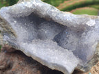 Natural Blue Lace Agate Geode Specimens x 4 From Nsanje, Malawi