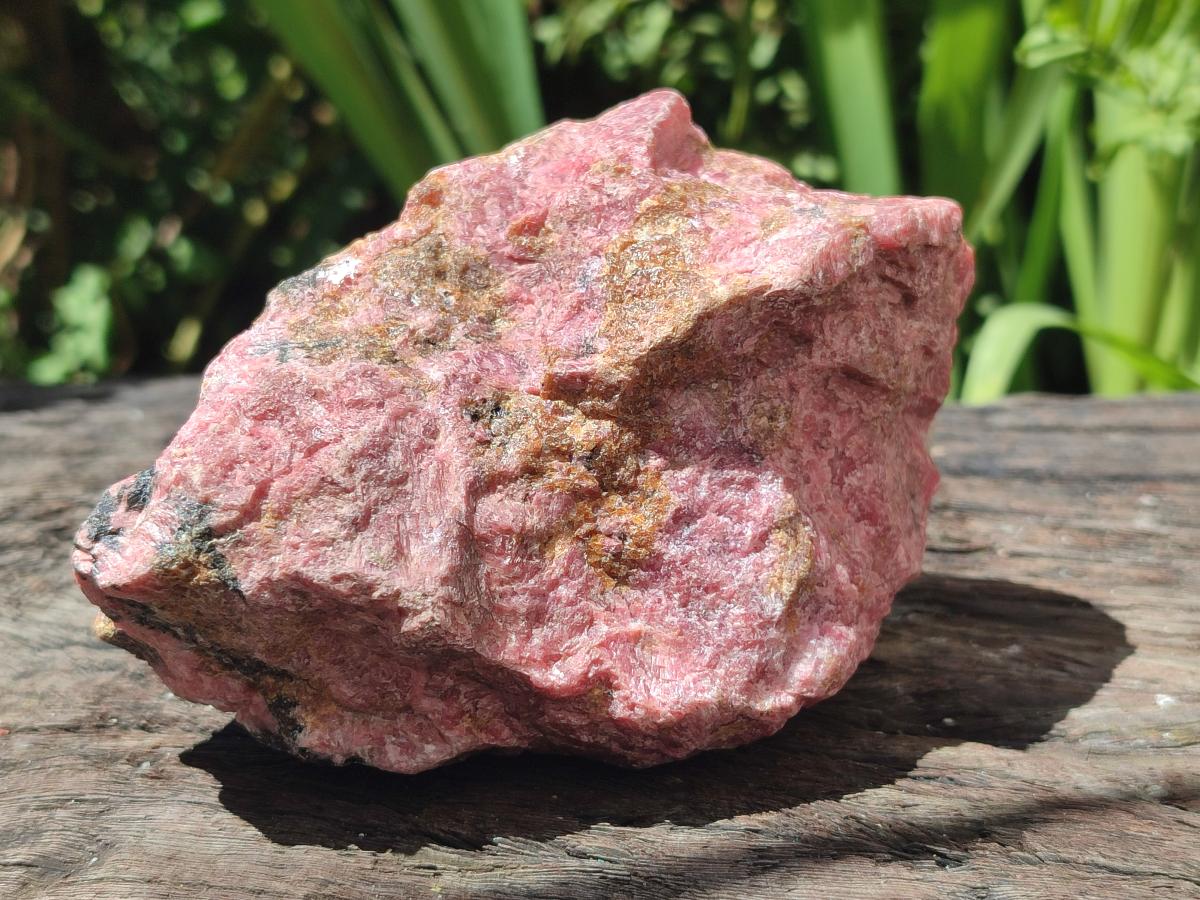 Natural Rhodonite Cobbed Specimens x 3 From Rhusinga, Zimbabwe