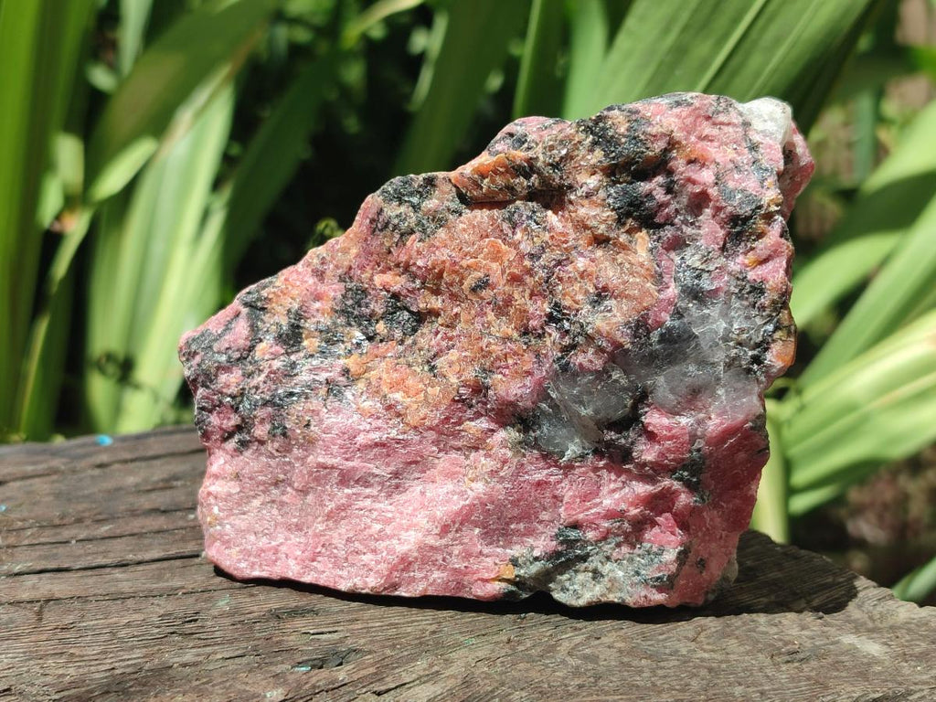 Natural Rhodonite Cobbed Specimens x 3 From Rhusinga, Zimbabwe