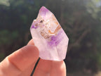 Polished Window Amethyst Crystals x 20 From Akansobe, Madagascar