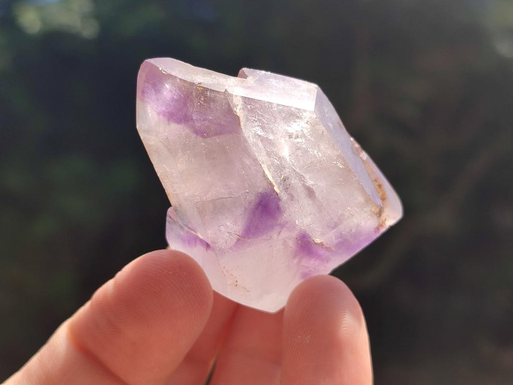 Polished Window Amethyst Crystals x 20 From Akansobe, Madagascar