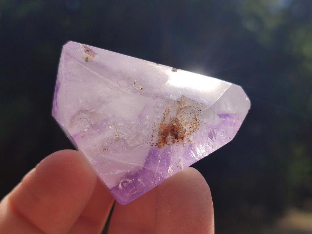 Polished Window Amethyst Crystals x 20 From Akansobe, Madagascar