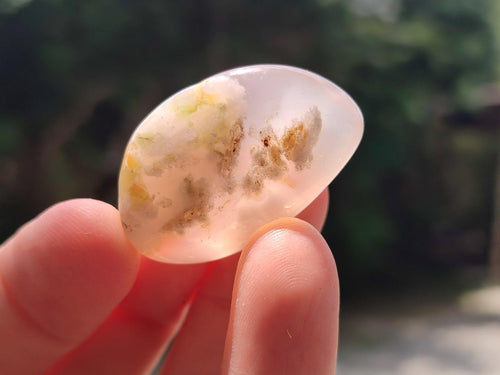 Polished Flower Agate Galets x 70 From Antsahalova, Madagascar