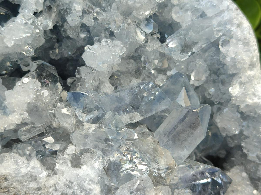 Natural Large Blue Celestite Geode Specimen x 1 From Sakoany, Madagascar