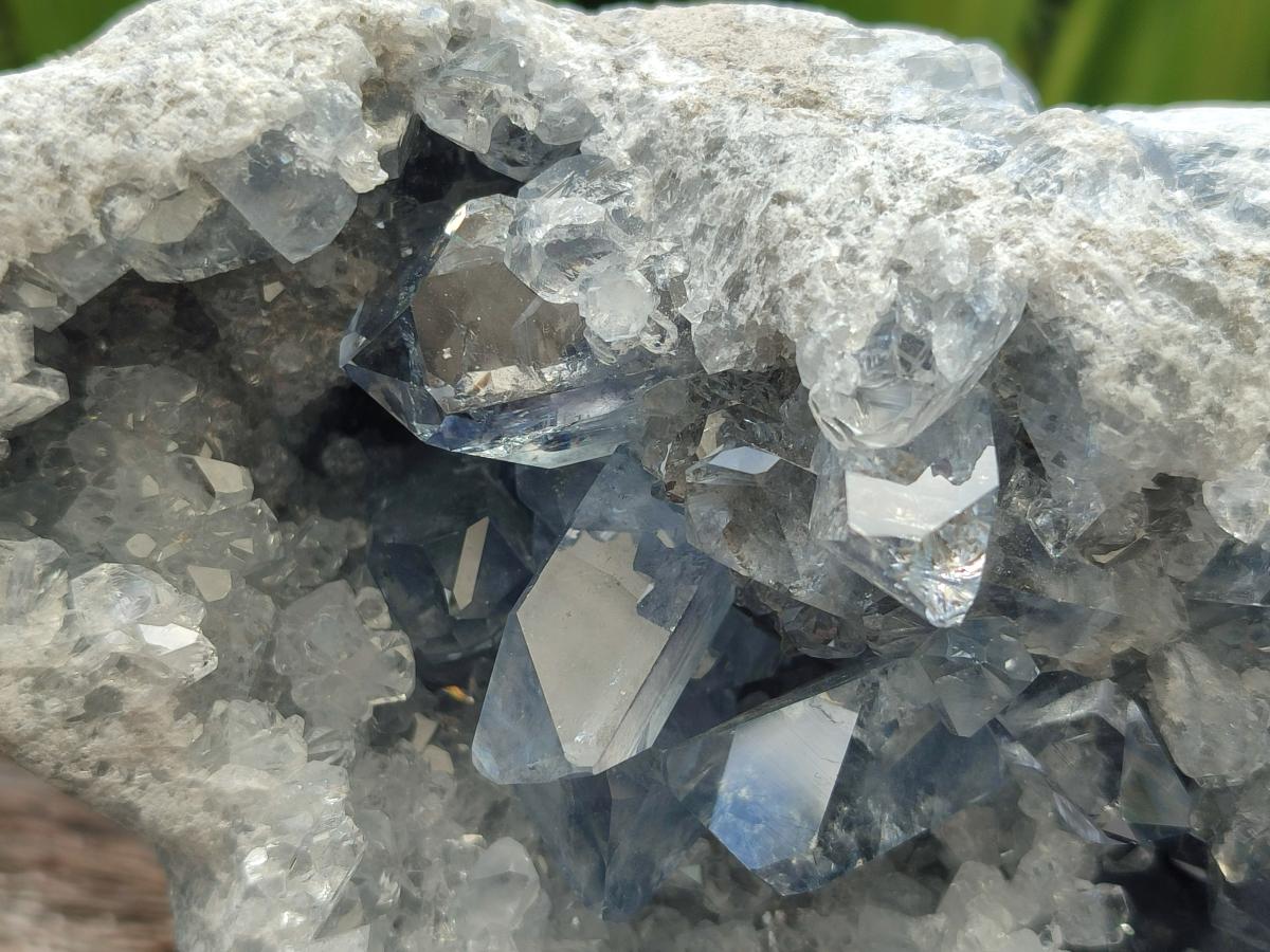 Natural Large Blue Celestite Geode Specimen x 1 From Sakoany, Madagascar
