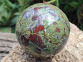 Polished Bastite Dragonsblood Stone Spheres x 2 From Tshipise, South Africa