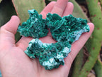 Natural Rare Malachite Pseudomorph Specimens x 12 From Kolwezi, Congo