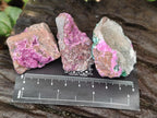 Natural Salrose Cobaltion Dolomite Specimens with Silky Malachite Crystals x 12 From Kakanda, Congo