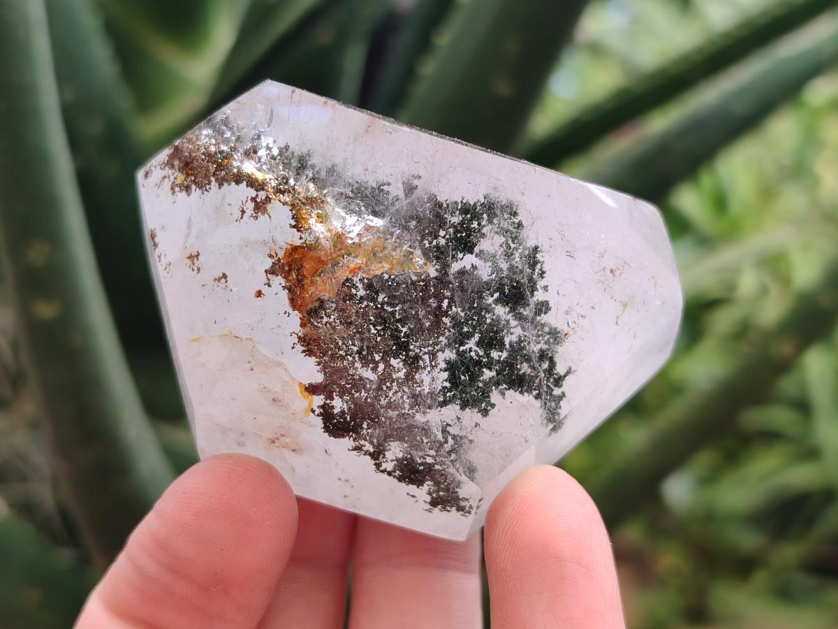 Polished Mixed Quartz Crystals with Inclusions x 7 From Madagascar
