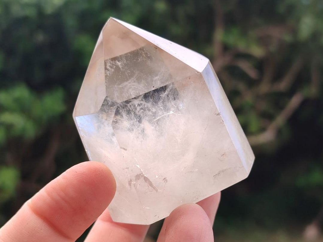 Polished Mixed Quartz Crystals with Inclusions x 7 From Madagascar