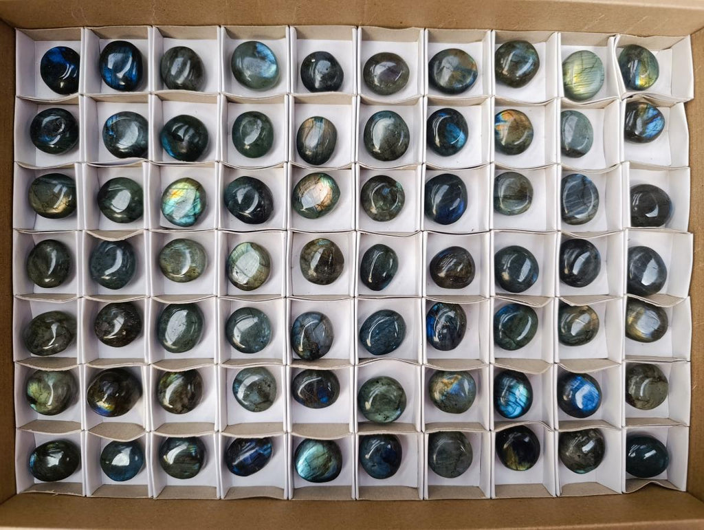 Polished Rounded Labradorite Free Forms x 70 From Madagascar