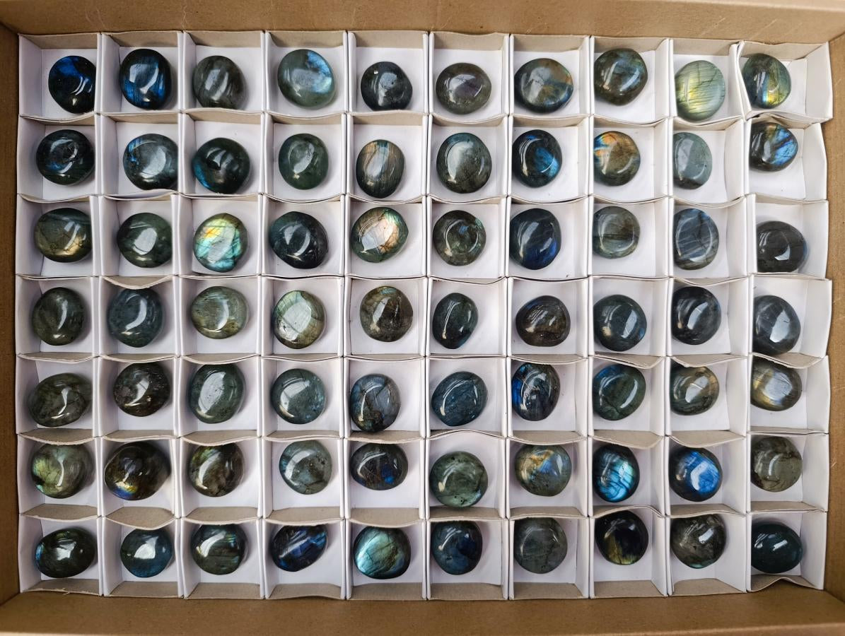 Polished Rounded Labradorite Free Forms x 70 From Madagascar