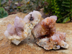 Natural Amethyst and Ametrine Spirit Clusters x 6 From Boekenhouthoek, South Africa