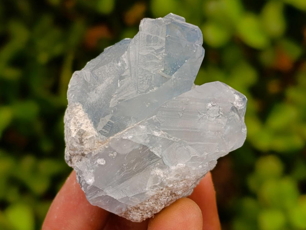 Natural Blue Celestite Cluster Specimens x 24 From Sakoany, Madagascar